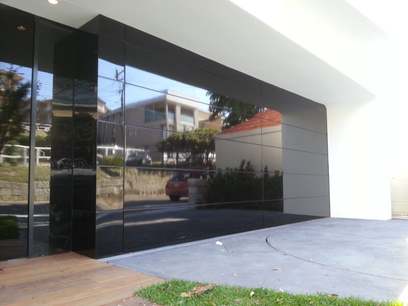 Sectional Overhead Door aluinium composite panel Fascia Aligned